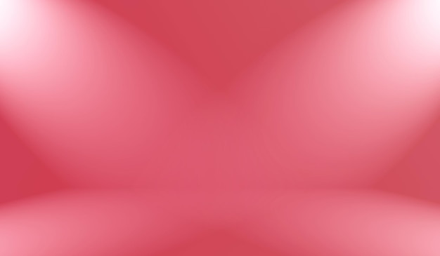 Diseño de diseño de San Valentín de Navidad de fondo rojo suave de lujo abstracto, estudio, habitación, plantilla web, informe comercial con color degradado de círculo suave.