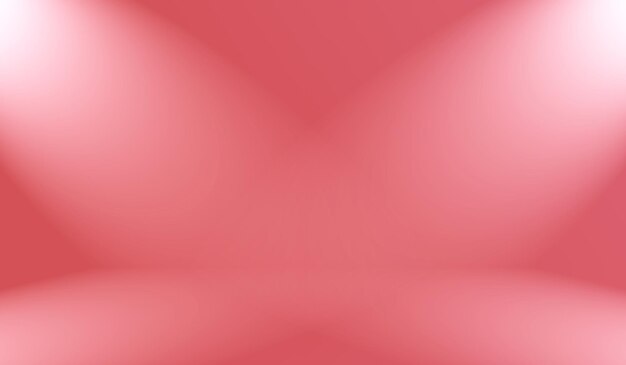 Diseño de diseño de San Valentín de Navidad de fondo rojo suave de lujo abstracto, estudio, habitación, plantilla web, informe comercial con color degradado de círculo suave.