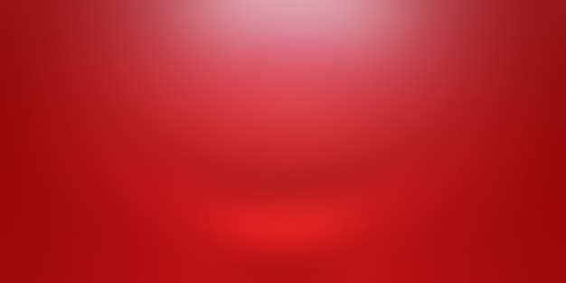 Diseño de diseño de San Valentín de Navidad de fondo rojo suave de lujo abstracto, estudio, habitación, plantilla web, informe comercial con color degradado de círculo suave.