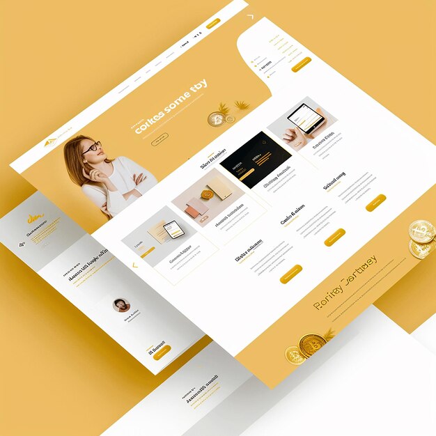 Diseño de diseño de sitio web profesional para una empresa especializada en el comercio de oro y criptomonedas