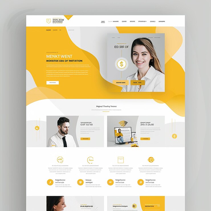 Foto diseño de diseño de sitio web profesional para una empresa especializada en el comercio de oro y criptomonedas