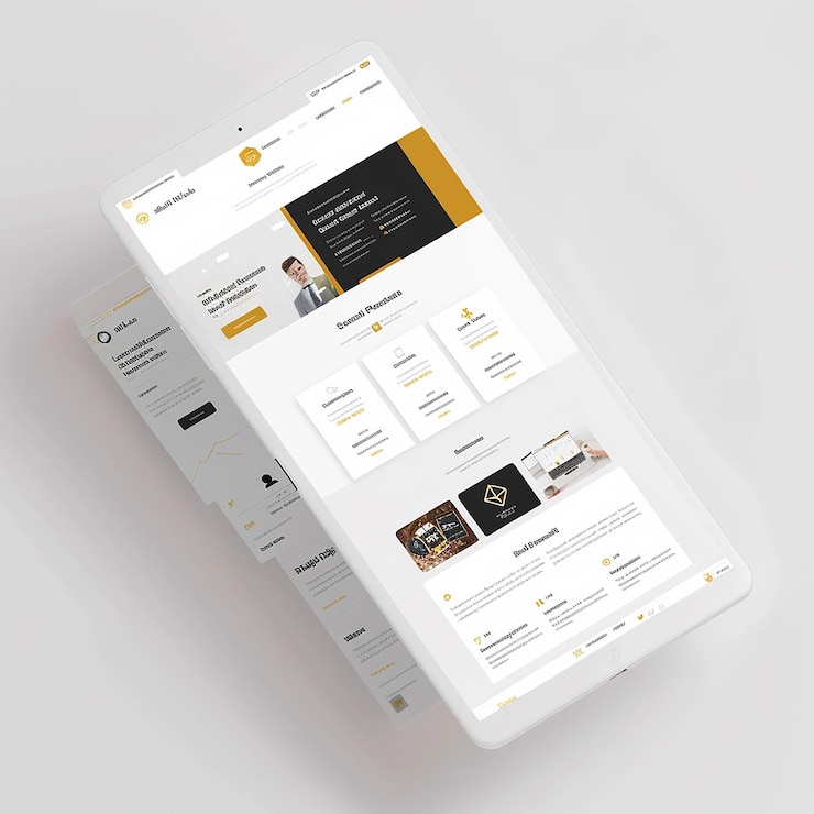 Foto diseño de diseño de sitio web profesional para una empresa especializada en el comercio de oro y criptomonedas