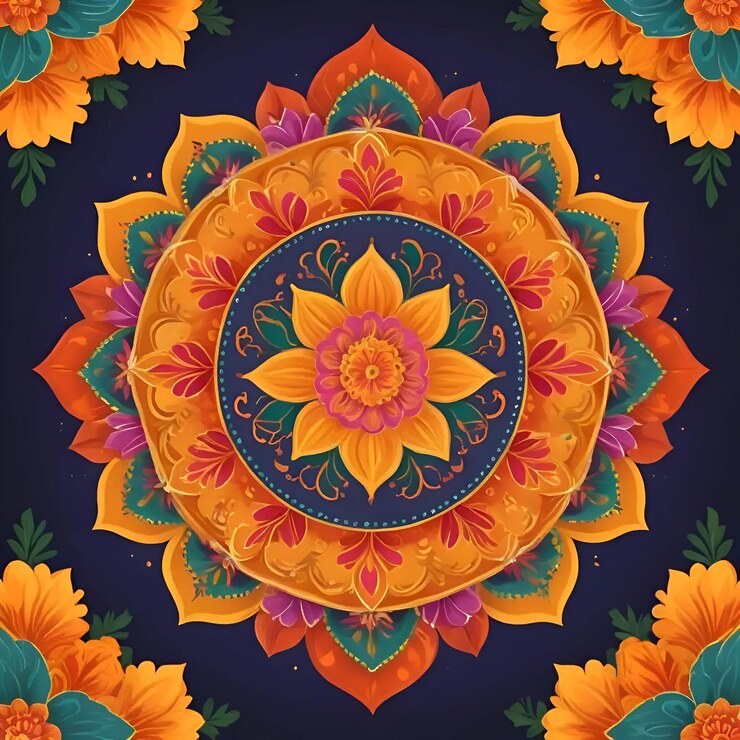 Diseño de Diwali Mandela