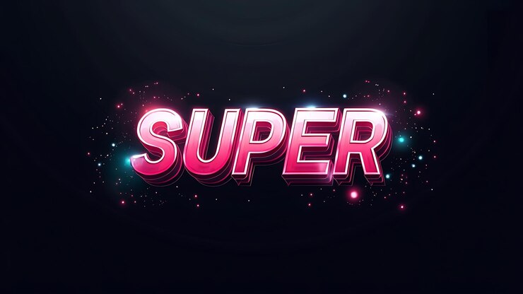 Foto diseño de efectos de texto súper 3d