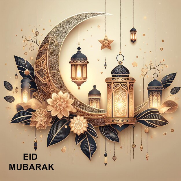 Diseño de Eid Mubarak