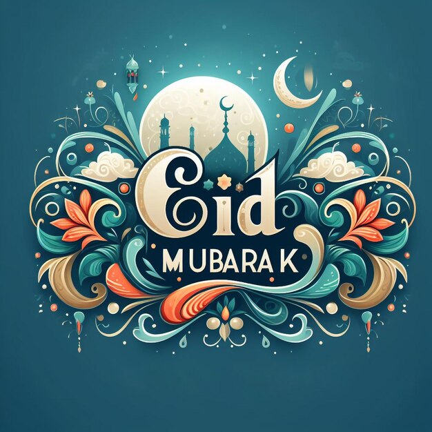 Diseño de Eid Mubarak