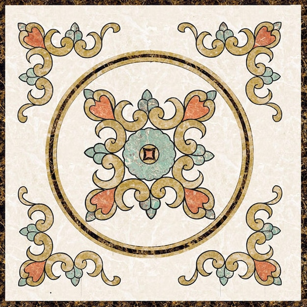 Diseño elegante de azulejos de mármol para el suelo