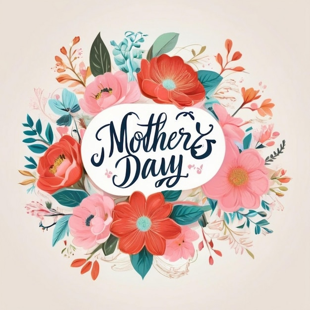 Diseño elegante de camisetas tipográficas Ilustración feliz día de la madre