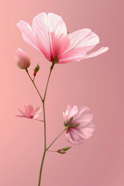 Foto diseño elegante de las flores