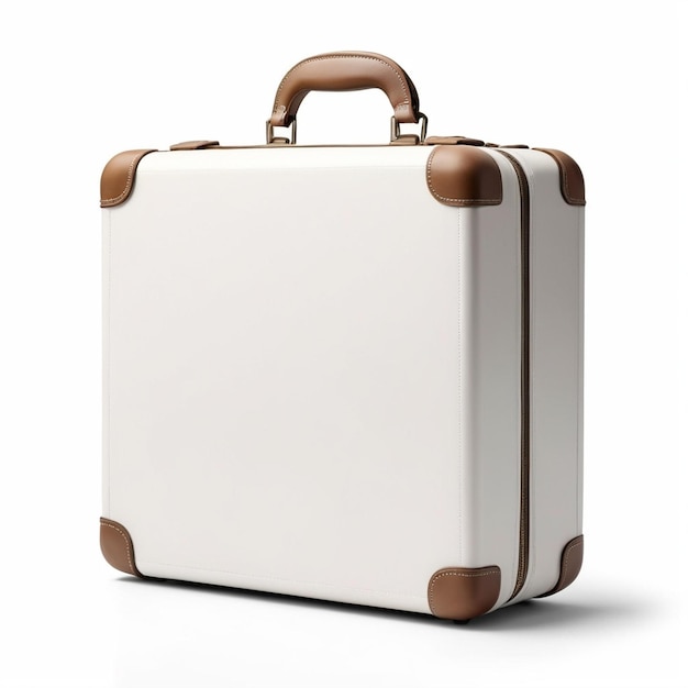 Foto diseño elegante de maletas para viajes fotografía de productos aislados sobre fondo blanco