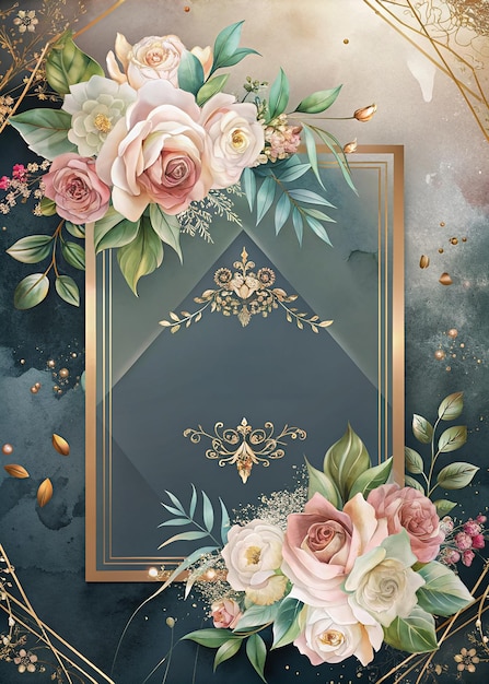 Diseño elegante y moderno de invitaciones de boda