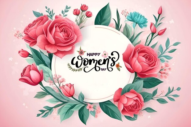 Diseño especial del feliz día de la mujer