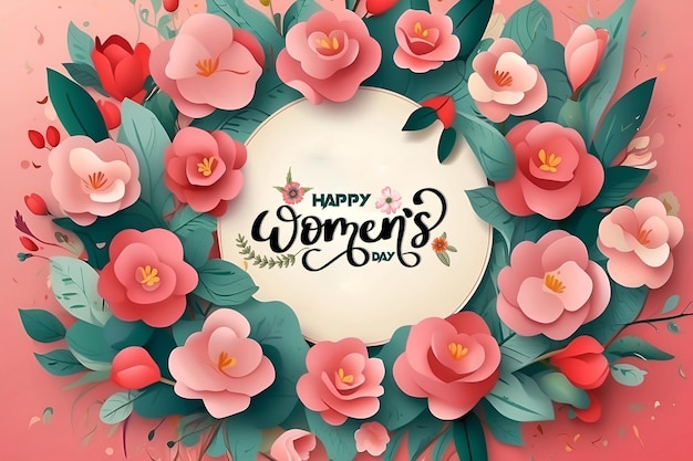 Diseño especial del feliz día de la mujer