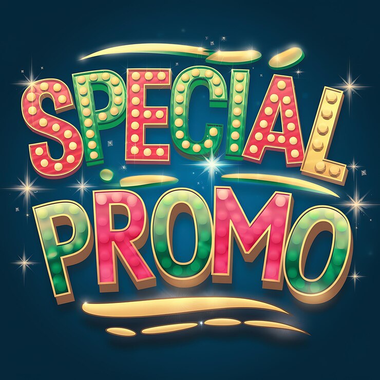 Foto diseño especial de letras de estilo promocional