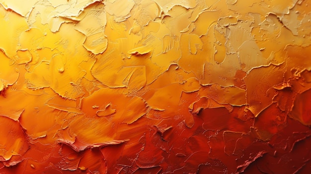 Un diseño de estandarte abstracto con colores vibrantes y una textura granulada de amarillo naranja y marrón