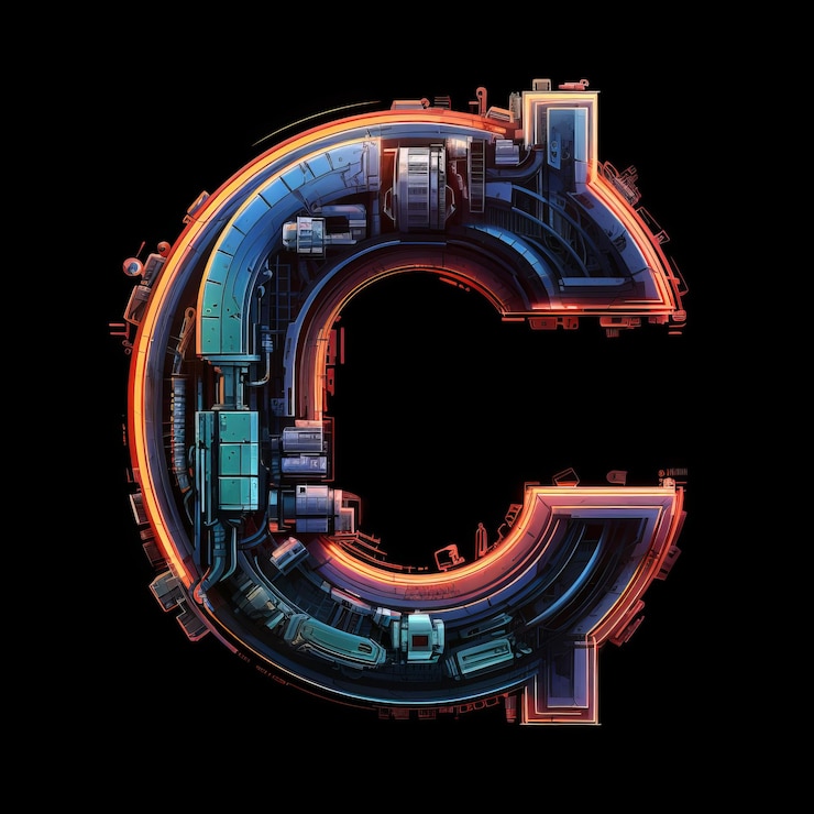 Foto diseño estilizado de la letra c