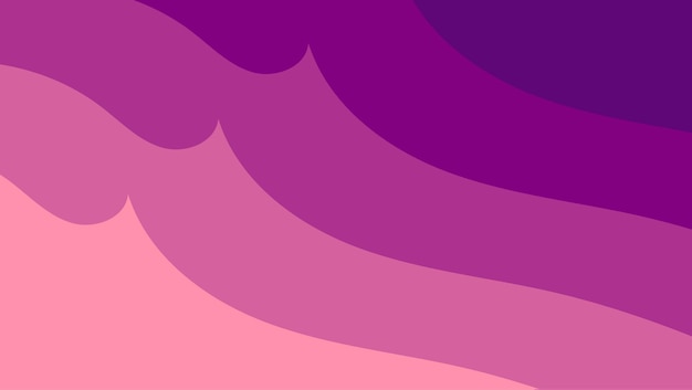 Diseño de estilo de corte de papel Fondo de pantalla de estilo de onda de color púrpura dinámico moderno o fondo publicitario