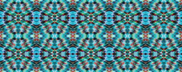 Foto diseño étnico de acuarela. patrón de trajes de baño geométricos chevron. pincel de fondo azteca. azul, gris, rojo pastel divertido rectángulo ikat rapport. patrón sin costuras étnico. textura aleatoria de alfombra kilim.