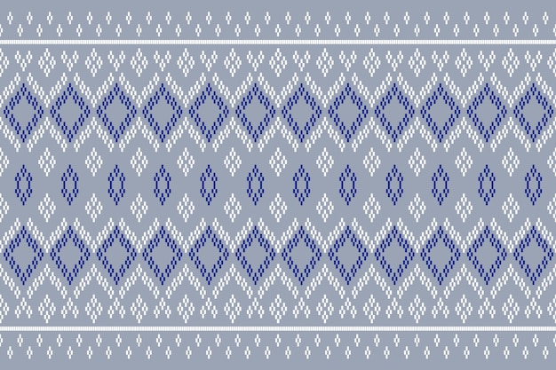 Diseño étnico del concepto del tejido del estilo del vector del modelo para el bordado y otros productos textiles
