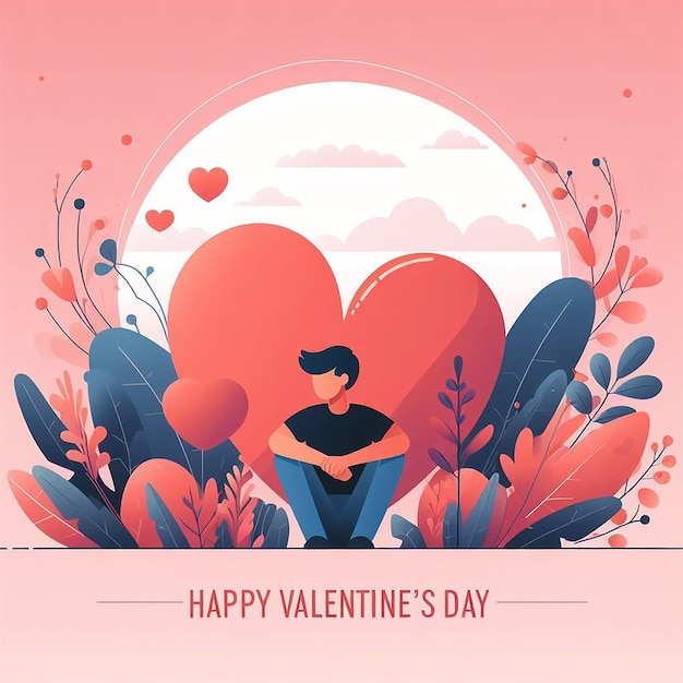 Diseño para el evento de Feliz Día de San Valentín