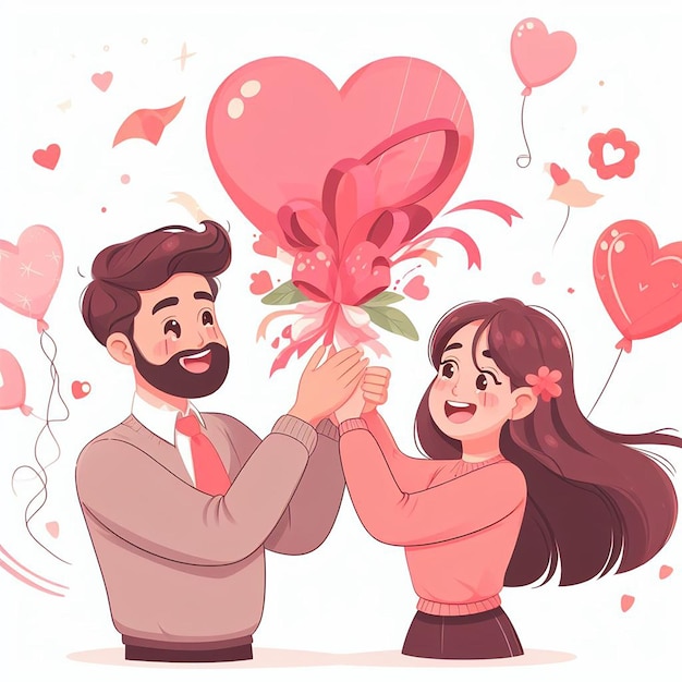 Diseño para el evento de Feliz Día de San Valentín