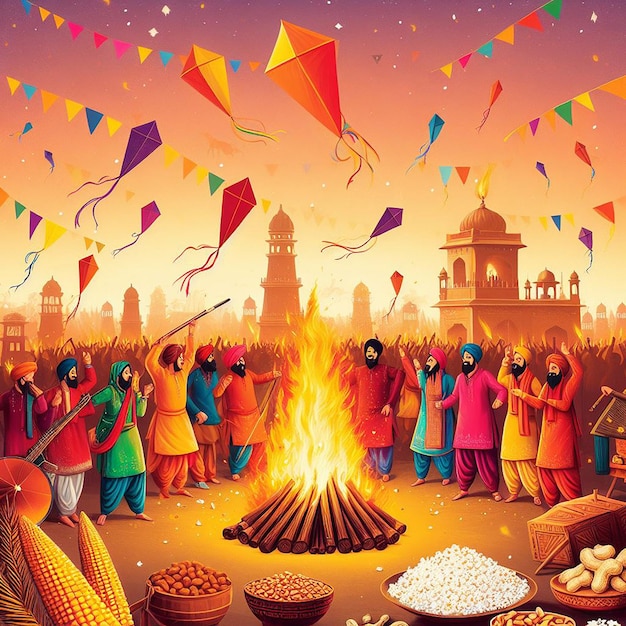 Diseño para el evento Makar Sankranti