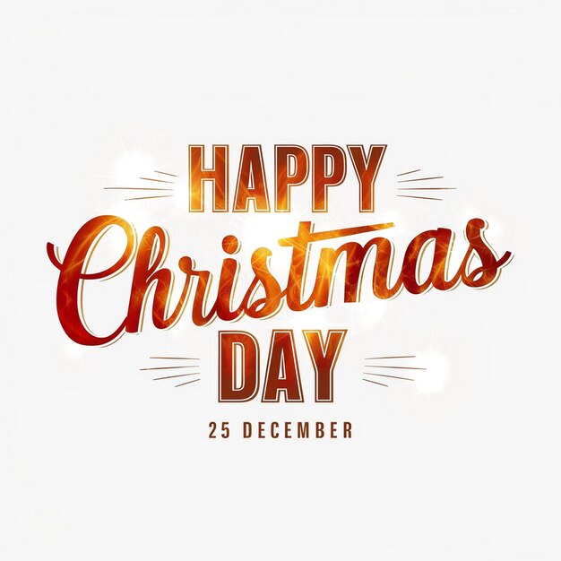 Diseño para un feliz día de Navidad