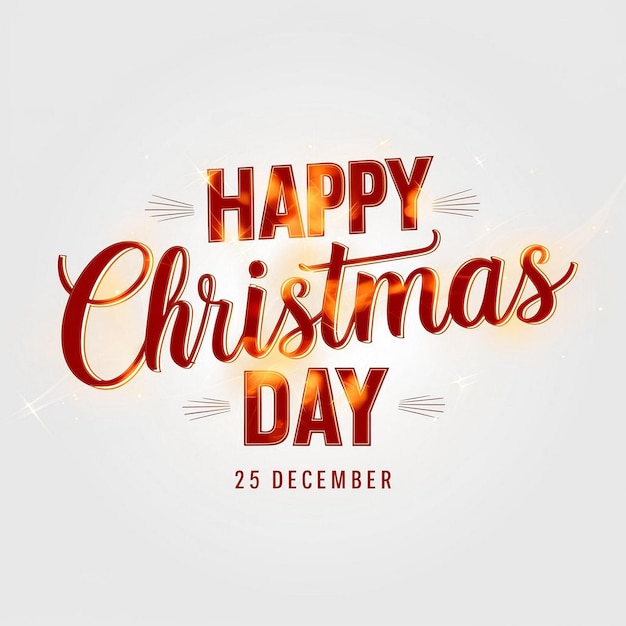 Diseño para un feliz día de Navidad