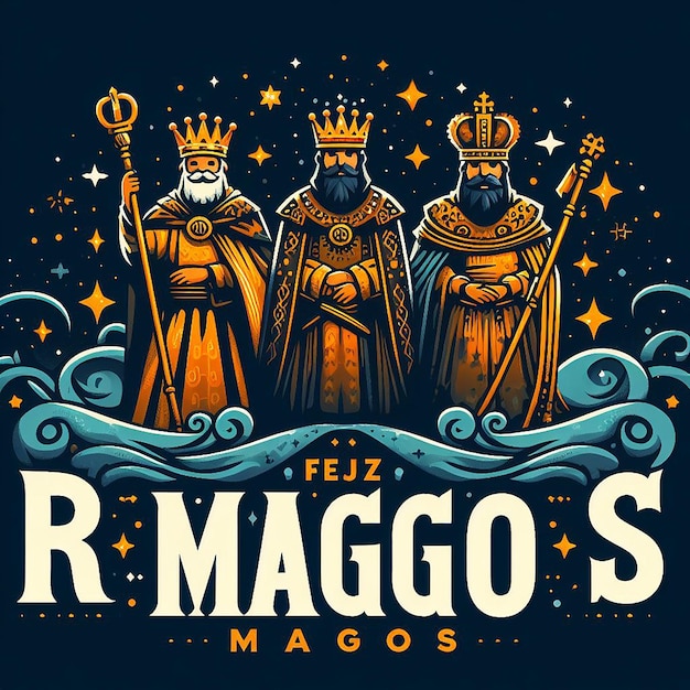 Foto diseño para feliz dia de reyes magos