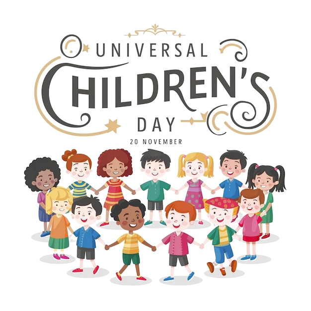 Diseño para el Feliz Día Universal de los Niños