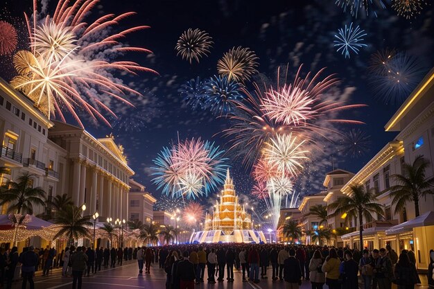 Diseño para una feliz fiesta de celebración del año nuevo