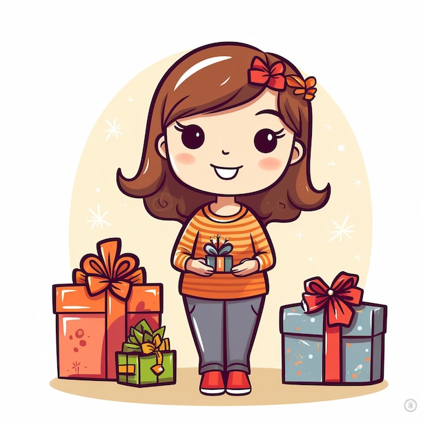 Foto diseño de feliz navidad y feliz año nuevo cajas de regalos de pila realista ai generated