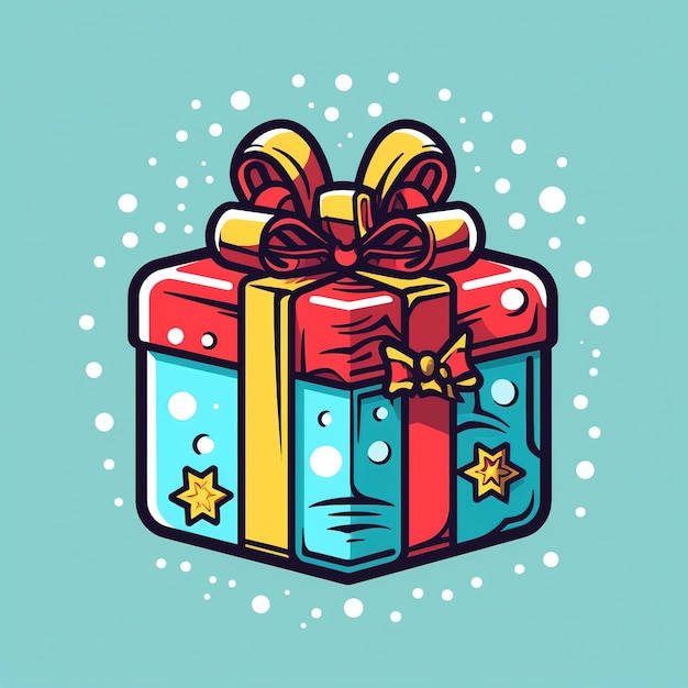 Diseño de feliz Navidad y feliz año nuevo Cajas de regalos de pila realista Ai Generated