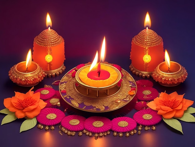 diseño del festival de diwali