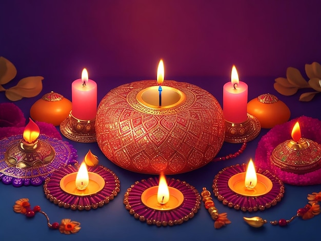 diseño del festival de diwali