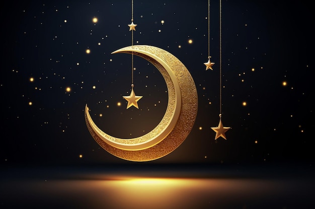 Diseño de la fiesta musulmana Eid Mubarak