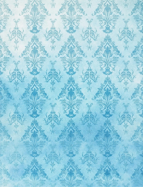 un diseño floral azul y blanco por persona