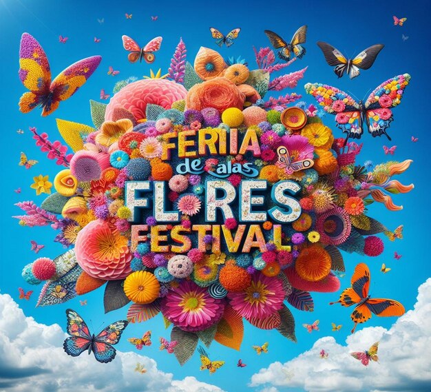 Foto este diseño floral está diseñado para el evento feria de las flores