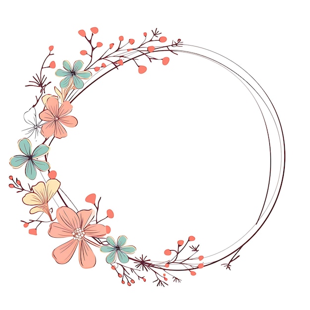 un diseño floral con la letra c en el medio