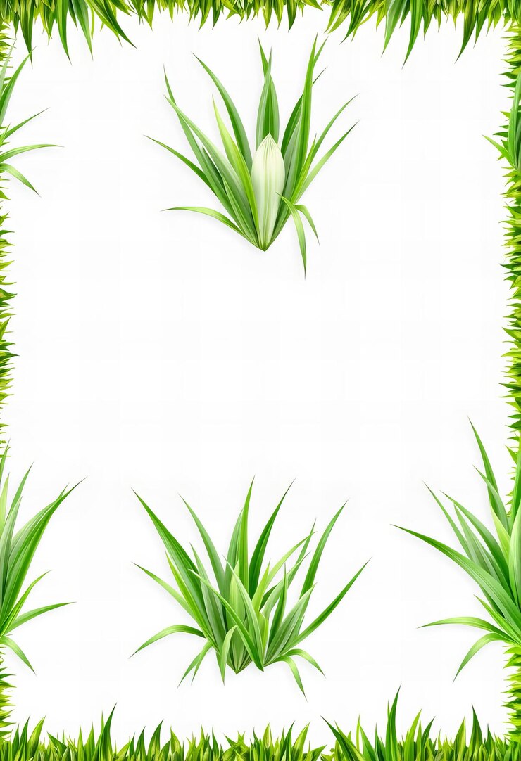 un diseño floral verde y blanco con las palabras flores en un fondo blanco