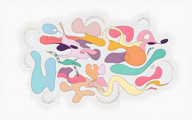 Foto diseño de fondo abstractamente colorido