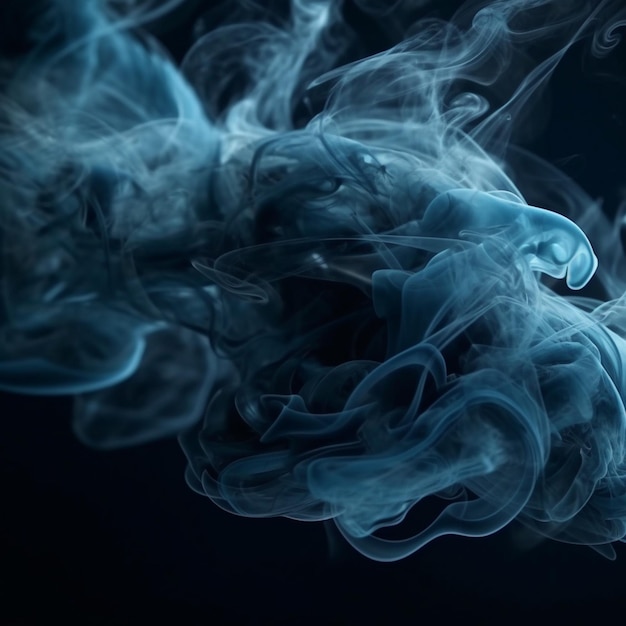 diseño de fondo abstracto de vapor de humo azul