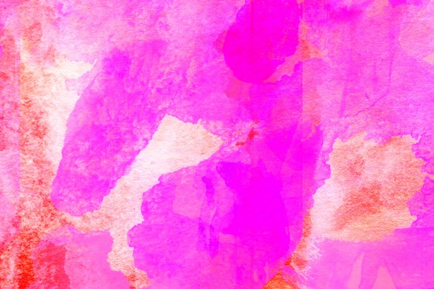 Diseño de fondo de acuarela rosa abstracta textura pintada de lavado aqua de cerca