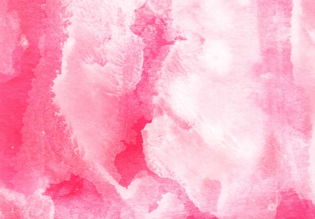 Diseño de fondo de acuarela rosa abstracta textura pintada de lavado aqua de cerca