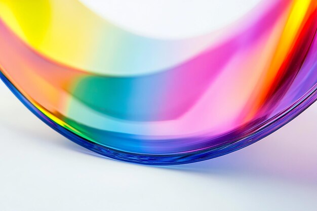 Diseño de fondo de arco iris abstracto renderizado en 3D