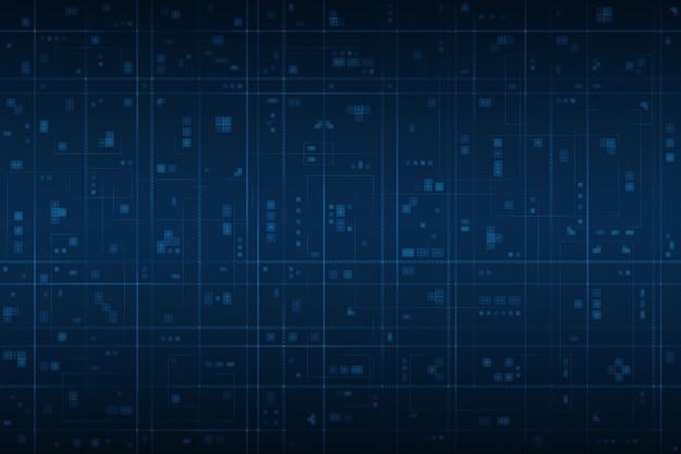 Diseño de fondo azul y blanco tecnológico abstracto estilo minimalista