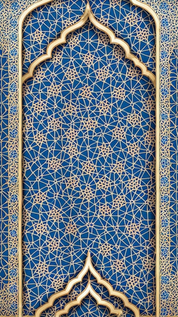 un diseño en un fondo azul y verde