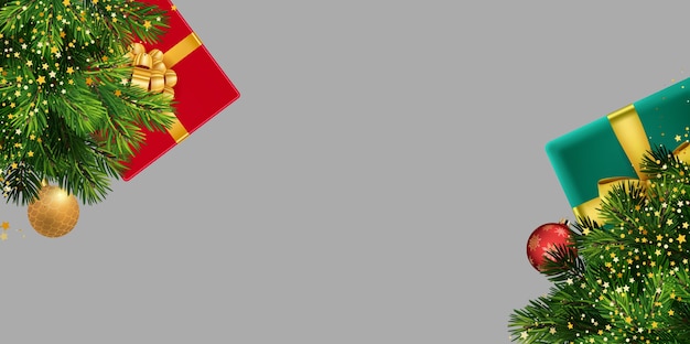 Diseño de fondo de banner de navidad