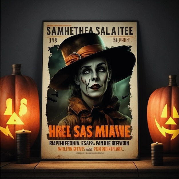 Diseño de fondo para el cartel de Halloween