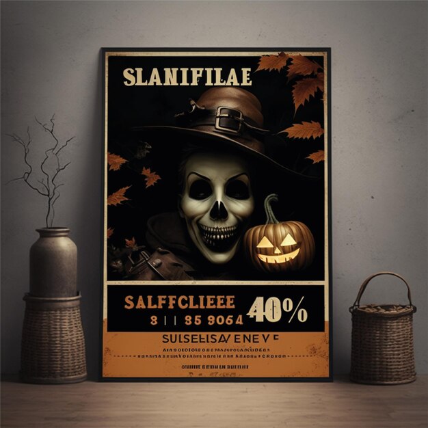 Foto diseño de fondo para el cartel de halloween